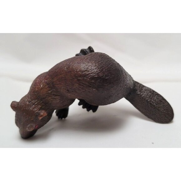 Schleich 2012 Brown Resin Beaver Figurine Toy #14693 Retired - Picture 6 of 7